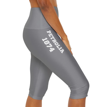 Yoga Capri Leggings - Grey