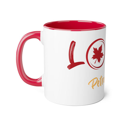 Love Petrolia Accent Mugs, 11oz