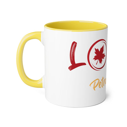 Love Petrolia Accent Mugs, 11oz