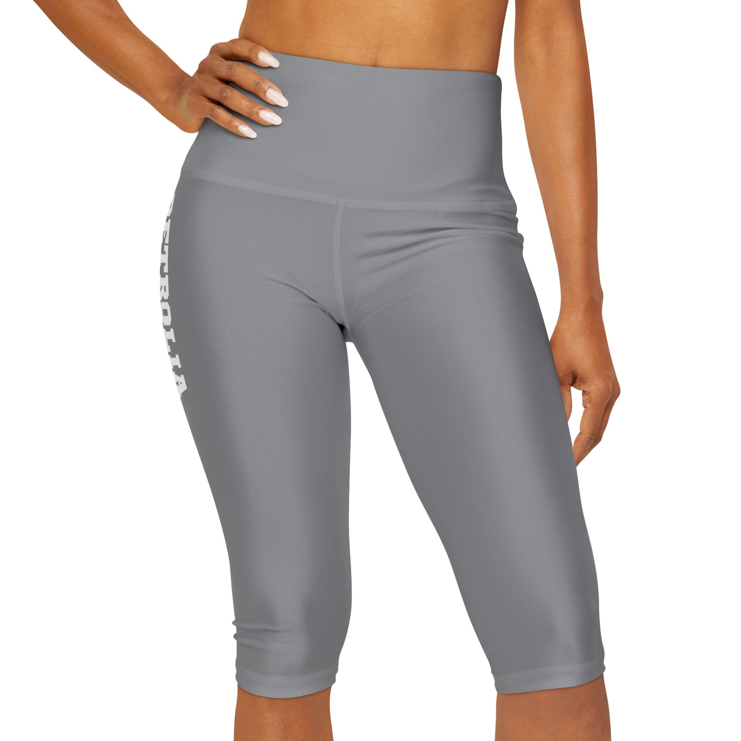 Yoga Capri Leggings - Grey