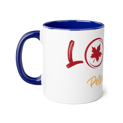 Love Petrolia Accent Mugs, 11oz