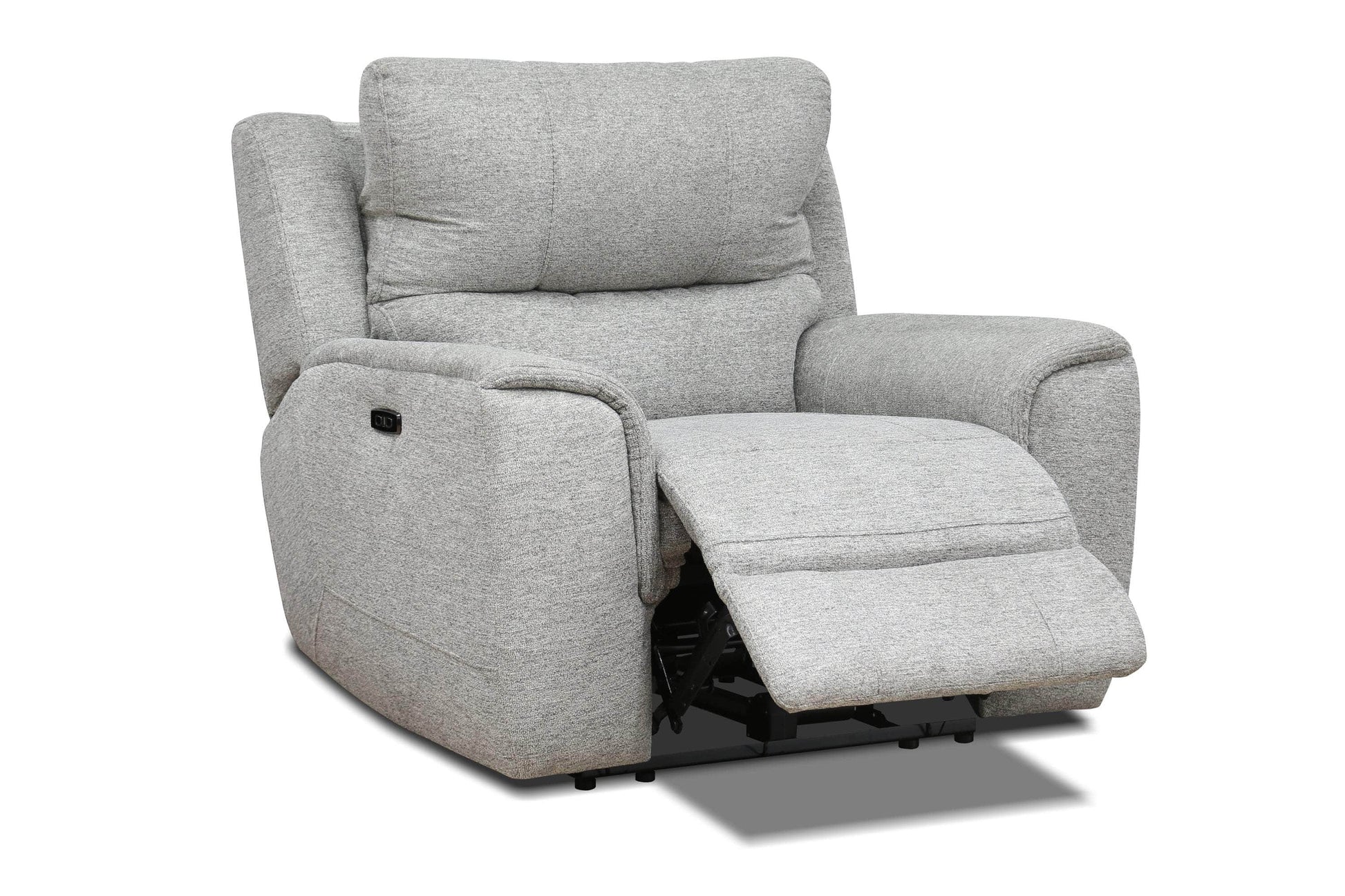 Levoluxe Chair Sentinel 43" Power Reclining Chair with Power Headrest in Tweed Ash Fabric