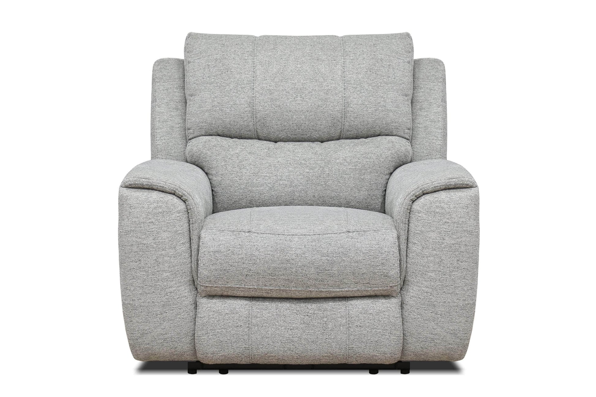 Levoluxe Chair Sentinel 43" Power Reclining Chair with Power Headrest in Tweed Ash Fabric