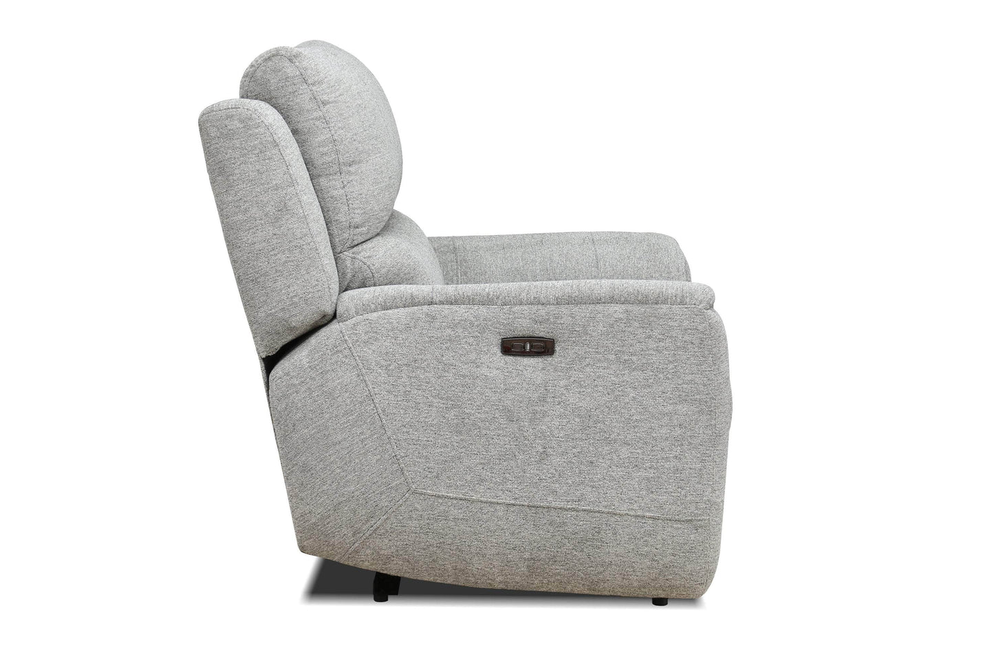 Levoluxe Chair Sentinel 43" Power Reclining Chair with Power Headrest in Tweed Ash Fabric