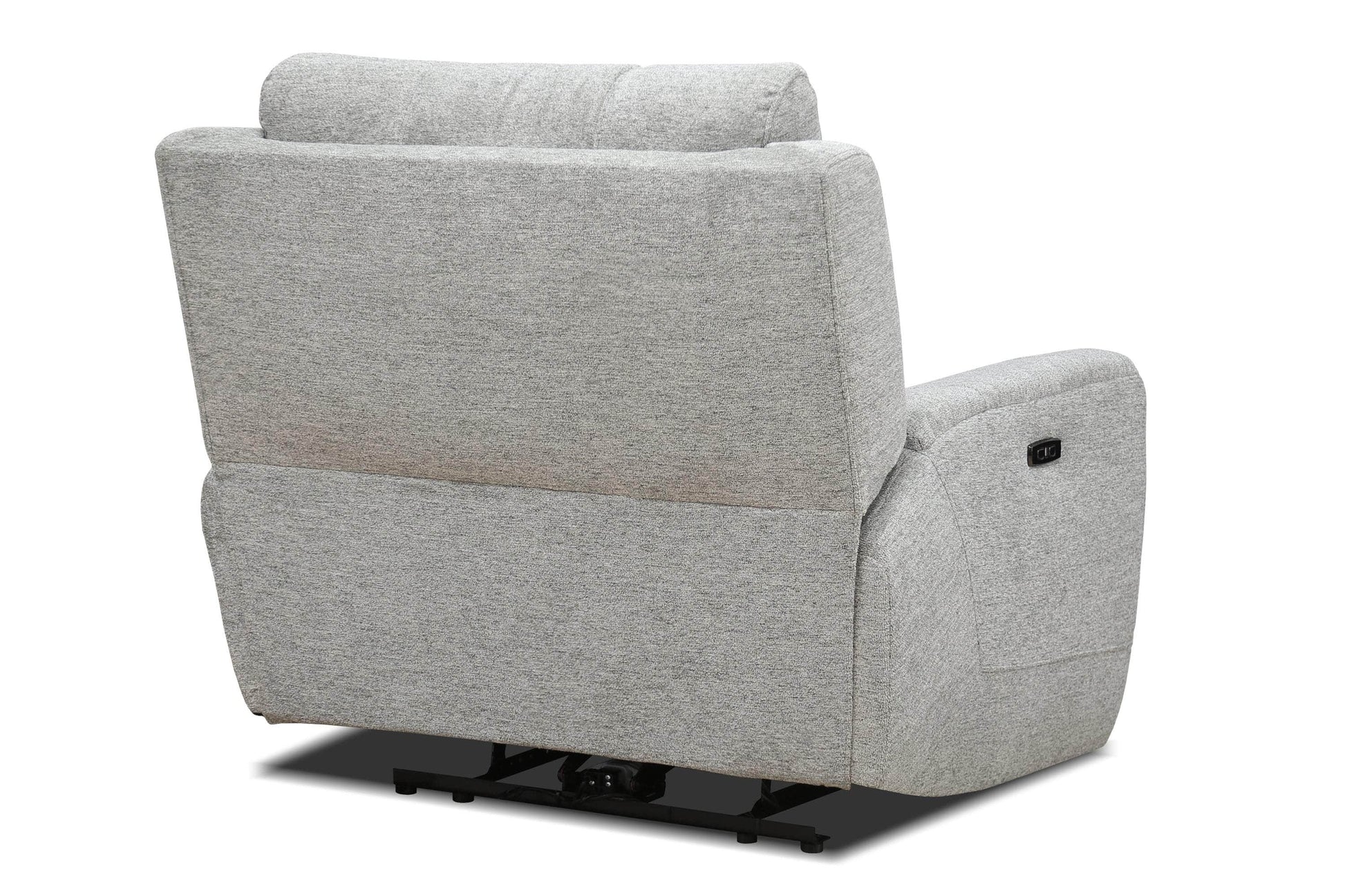 Levoluxe Chair Sentinel 43" Power Reclining Chair with Power Headrest in Tweed Ash Fabric