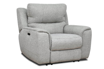 Levoluxe Chair Sentinel 43" Power Reclining Chair with Power Headrest in Tweed Ash Fabric