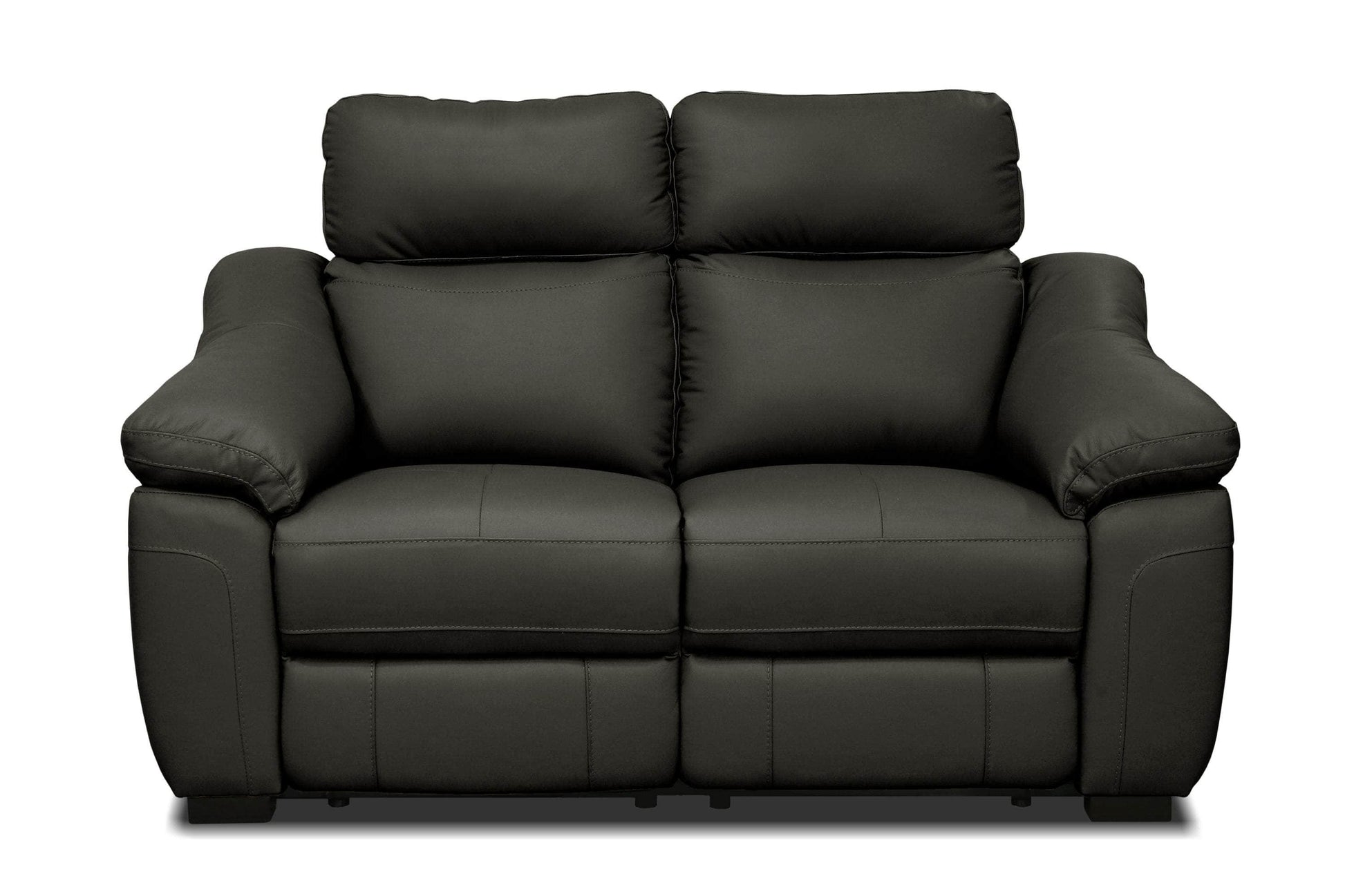 Levoluxe Loveseat Maverick 64.5" Power Reclining Loveseat with Power Headrest in Dark Chocolate Leather Match