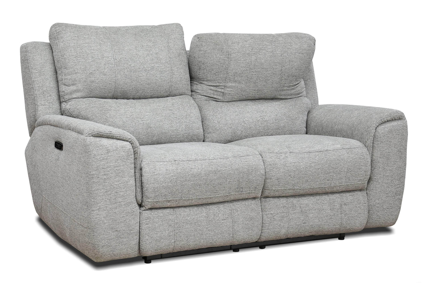 Levoluxe Loveseat Sentinel 65" Power Reclining Loveseat with Power Headrest in Tweed Ash Fabric