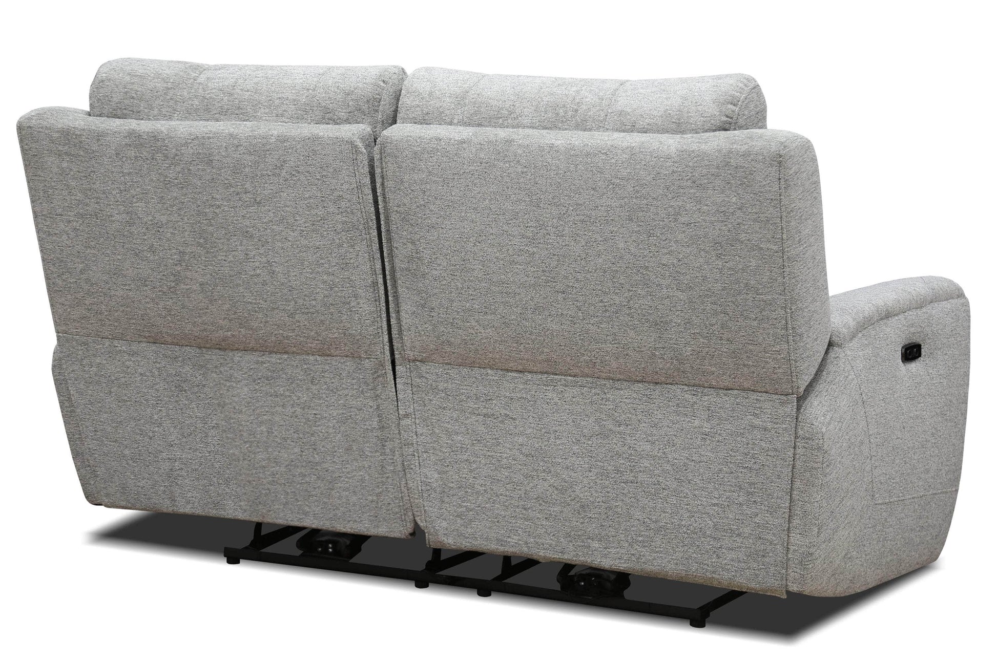 Levoluxe Loveseat Sentinel 65" Power Reclining Loveseat with Power Headrest in Tweed Ash Fabric