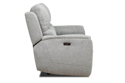 Levoluxe Loveseat Sentinel 65" Power Reclining Loveseat with Power Headrest in Tweed Ash Fabric