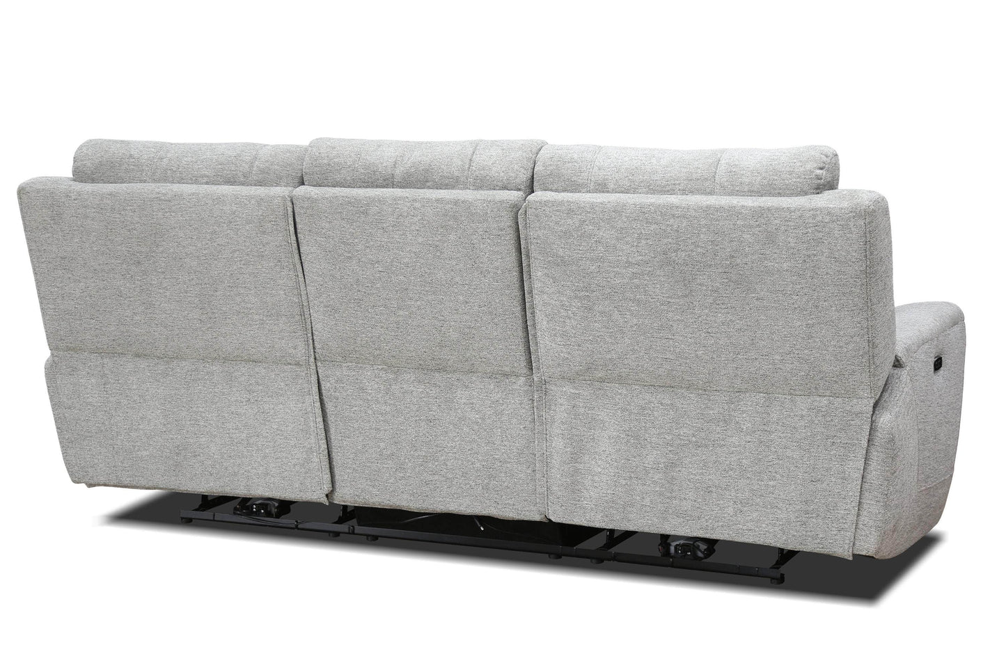 Levoluxe Sofa Sentinel 87.8" Power Reclining Sofa with Power Headrest in Tweed Ash Fabric