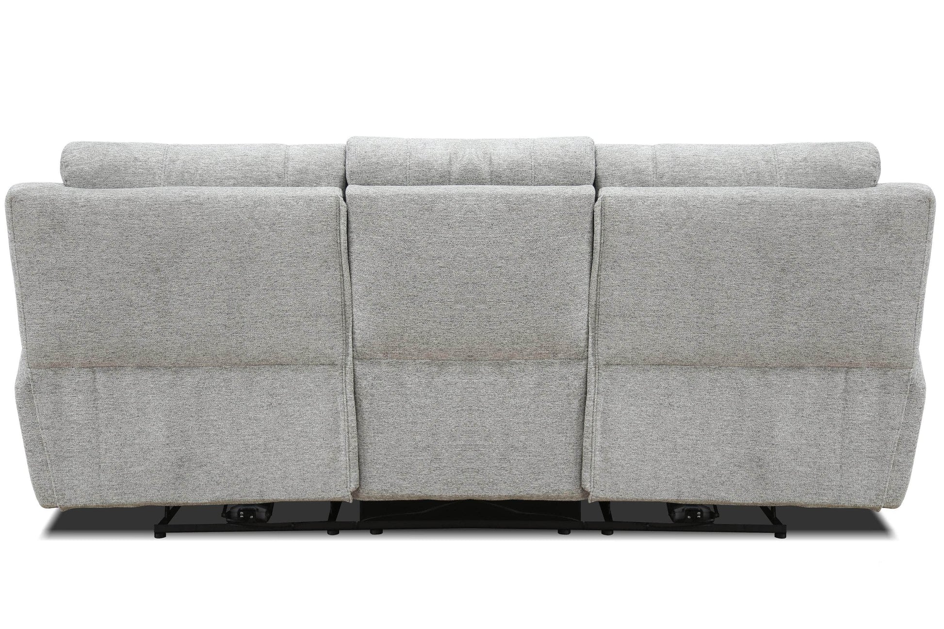 Levoluxe Sofa Sentinel 87.8" Power Reclining Sofa with Power Headrest in Tweed Ash Fabric