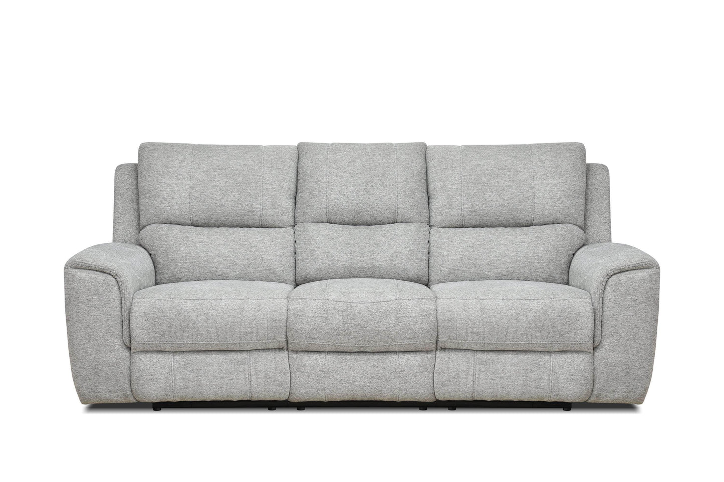 Levoluxe Sofa Sentinel 87.8" Power Reclining Sofa with Power Headrest in Tweed Ash Fabric