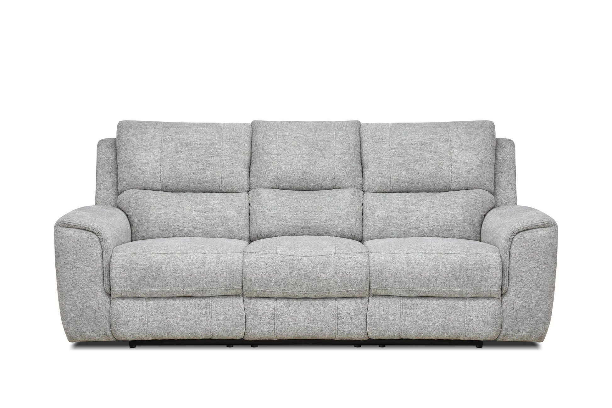 Levoluxe Sofa Sentinel 87.8" Power Reclining Sofa with Power Headrest in Tweed Ash Fabric