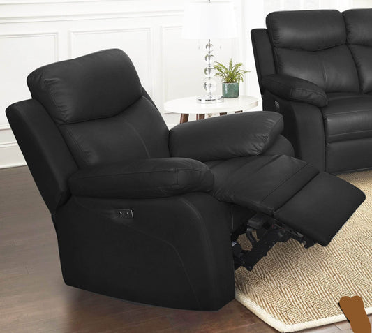 Levoluxe Aveon 38.5" Pillow Top Arm Reclining Chair in Leather Match - Available in 2 Colours