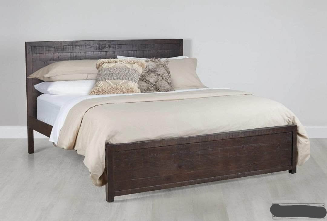 Rustic Classics Whistler Reclaimed Wood Platform Bed in Brown - Available in 2 Sizes