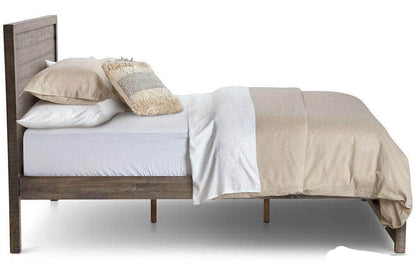 Rustic Classics Whistler Reclaimed Wood Platform Bed in Grey - Available in 2 Sizes