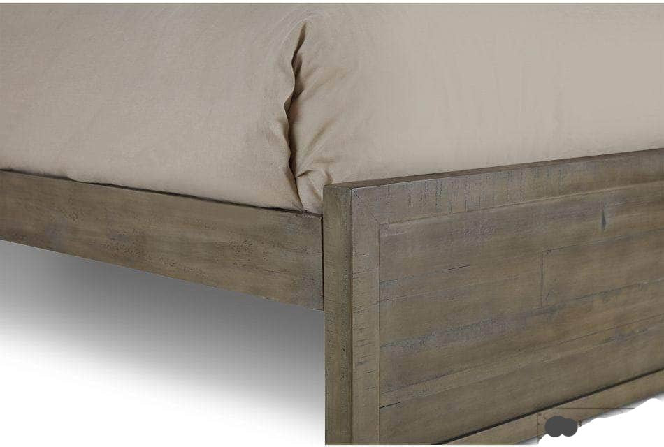 Rustic Classics Whistler Reclaimed Wood Platform Bed in Grey - Available in 2 Sizes