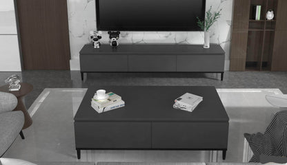 True Contemporary Edwin Grey TV Stand