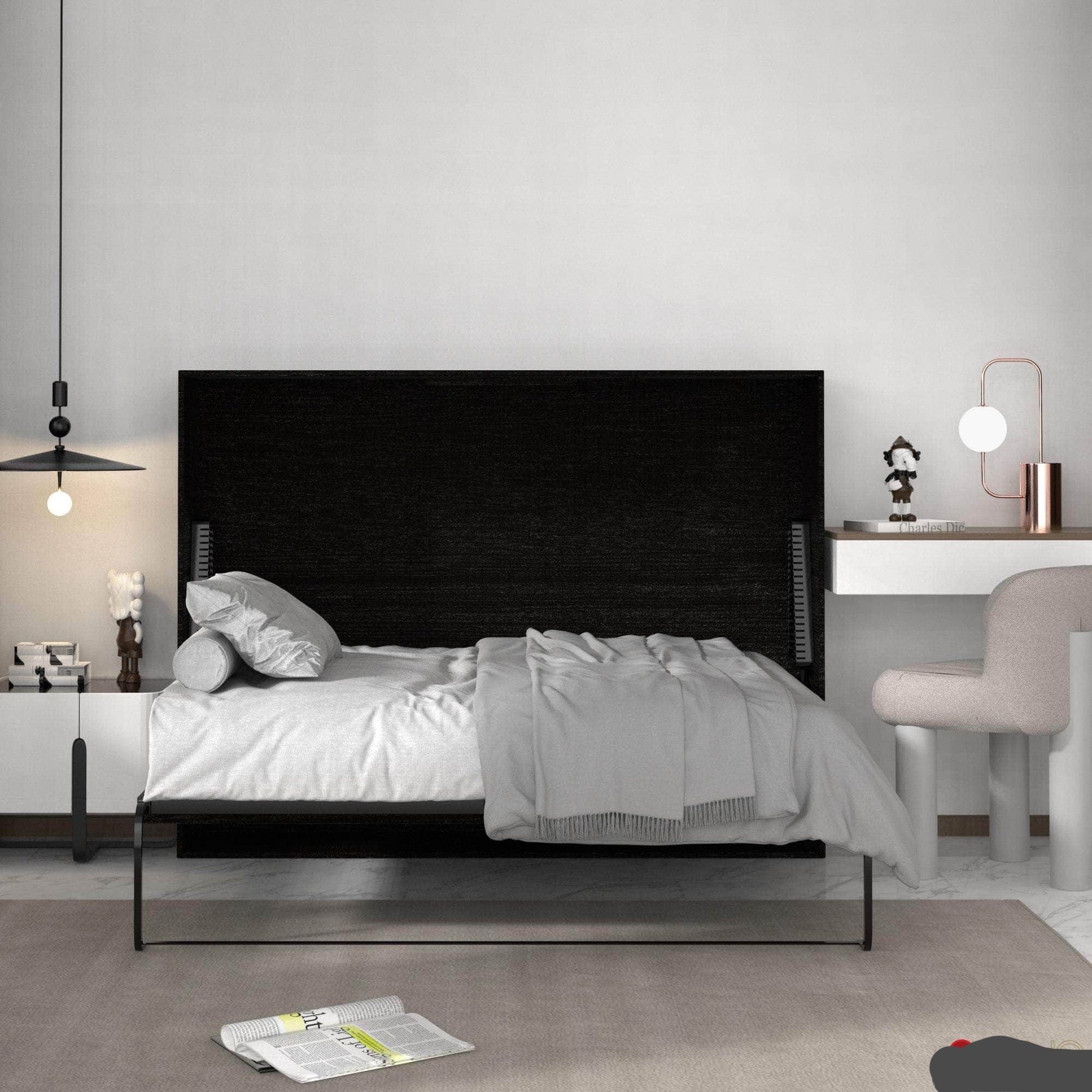 True Contemporary Heidi Grey Horizontal Murphy Wall Pull Down Bed - Available in 3 Sizes