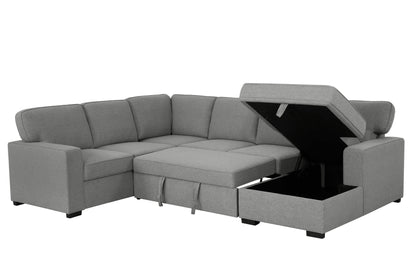 Urban Cali Sectional Sofa Santa Cruz Large Sleeper Sectional Sofa Bed with Storage Chaise