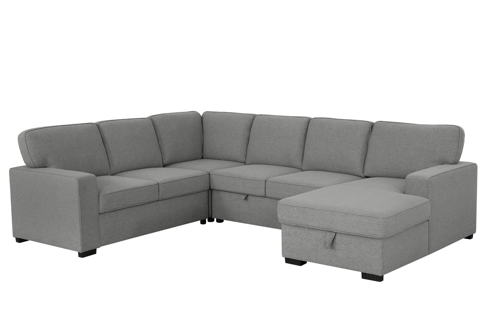 Urban Cali Sectional Sofa Santa Cruz Large Sleeper Sectional Sofa Bed with Storage Chaise