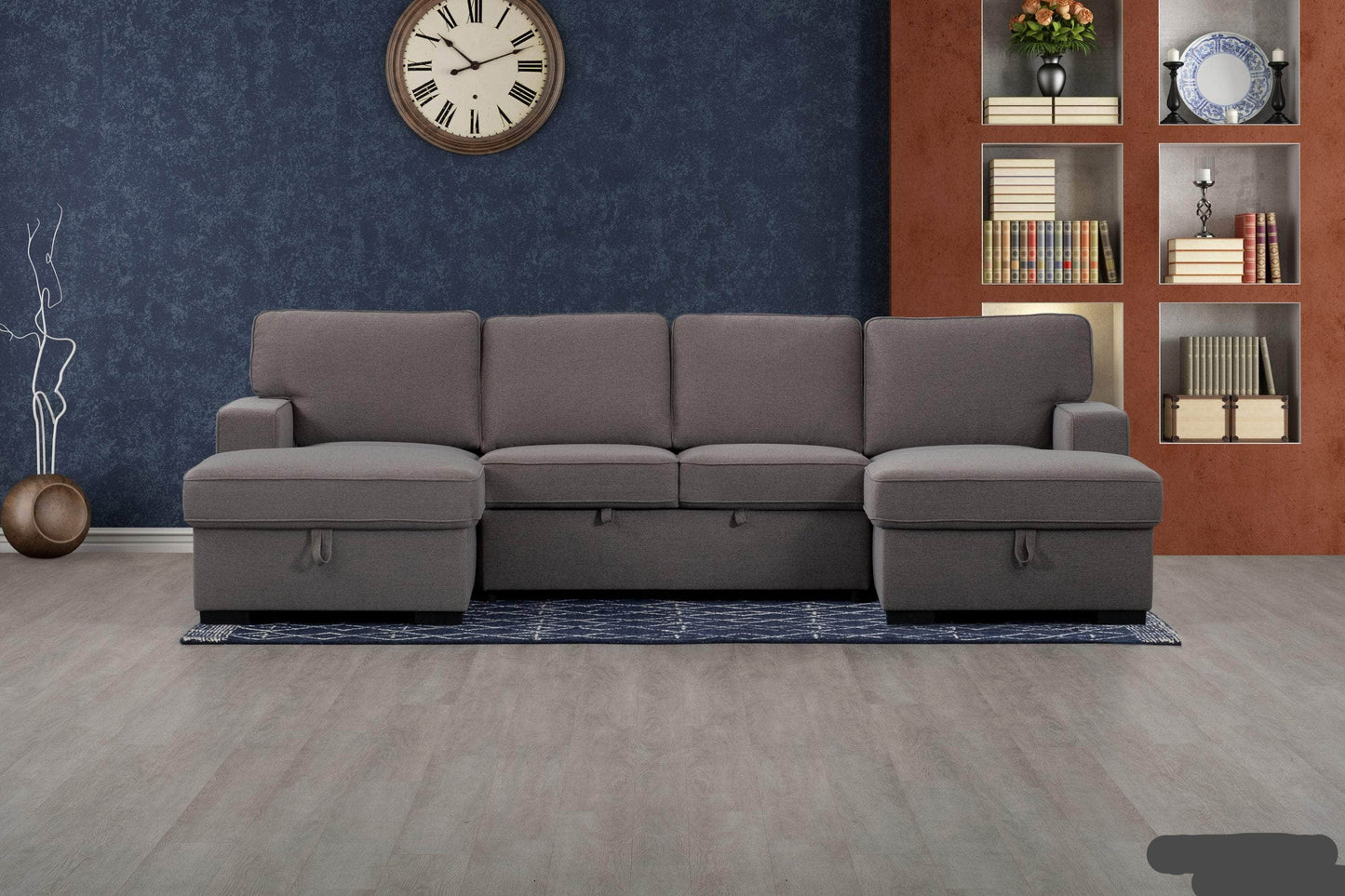 Urban Cali Sectional Sofa Santa Cruz U-Shaped Sectional Sofa