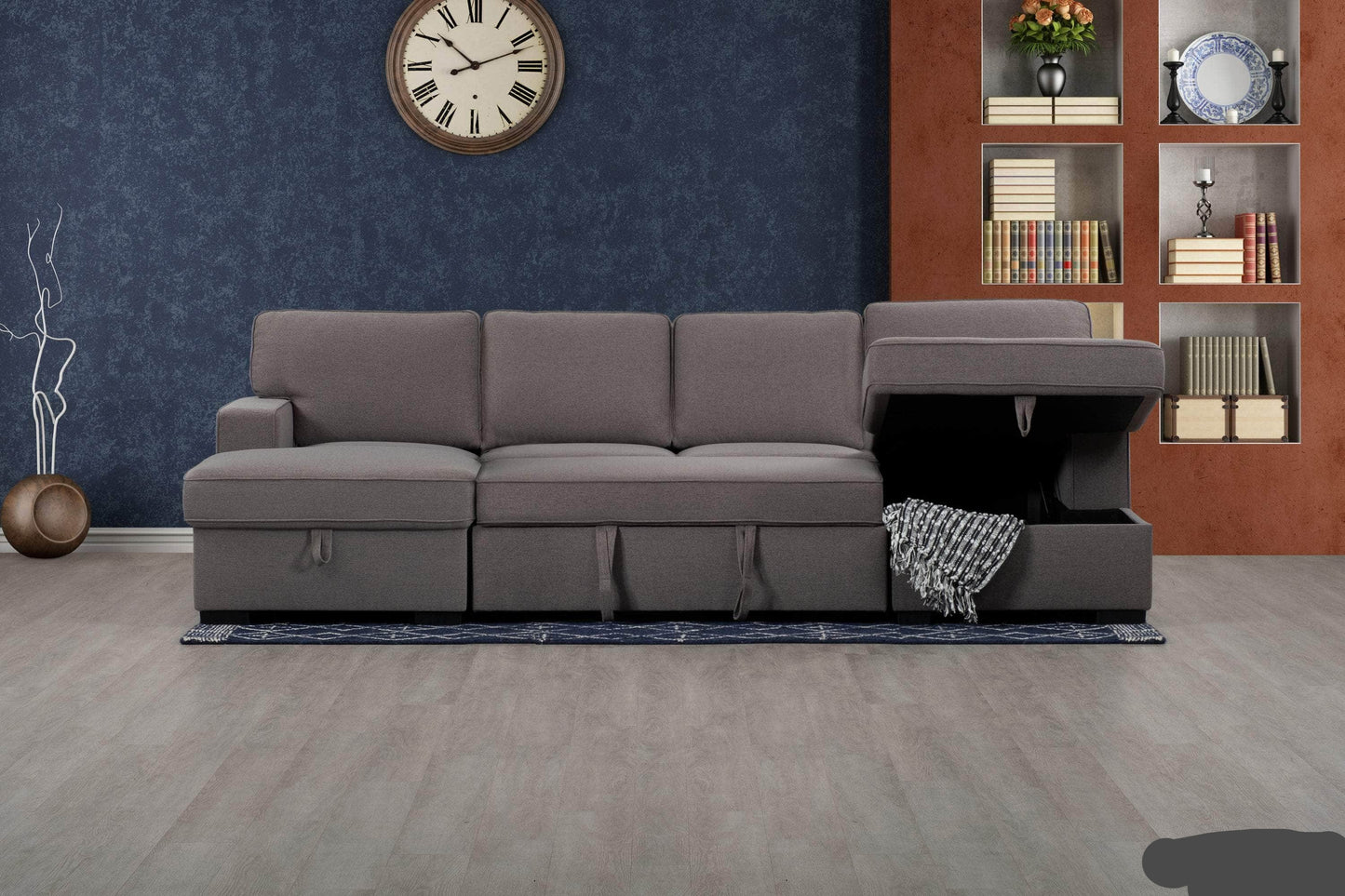 Urban Cali Sectional Sofa Santa Cruz U-Shaped Sectional Sofa