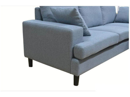 Urban Cali Sophia Sectional Sofa with Reversible Chaise in Grey Linen