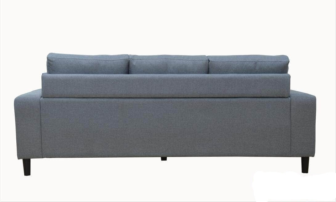 Urban Cali Sophia Sectional Sofa with Reversible Chaise in Grey Linen