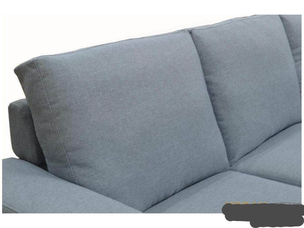 Urban Cali Sophia Sectional Sofa with Reversible Chaise in Grey Linen