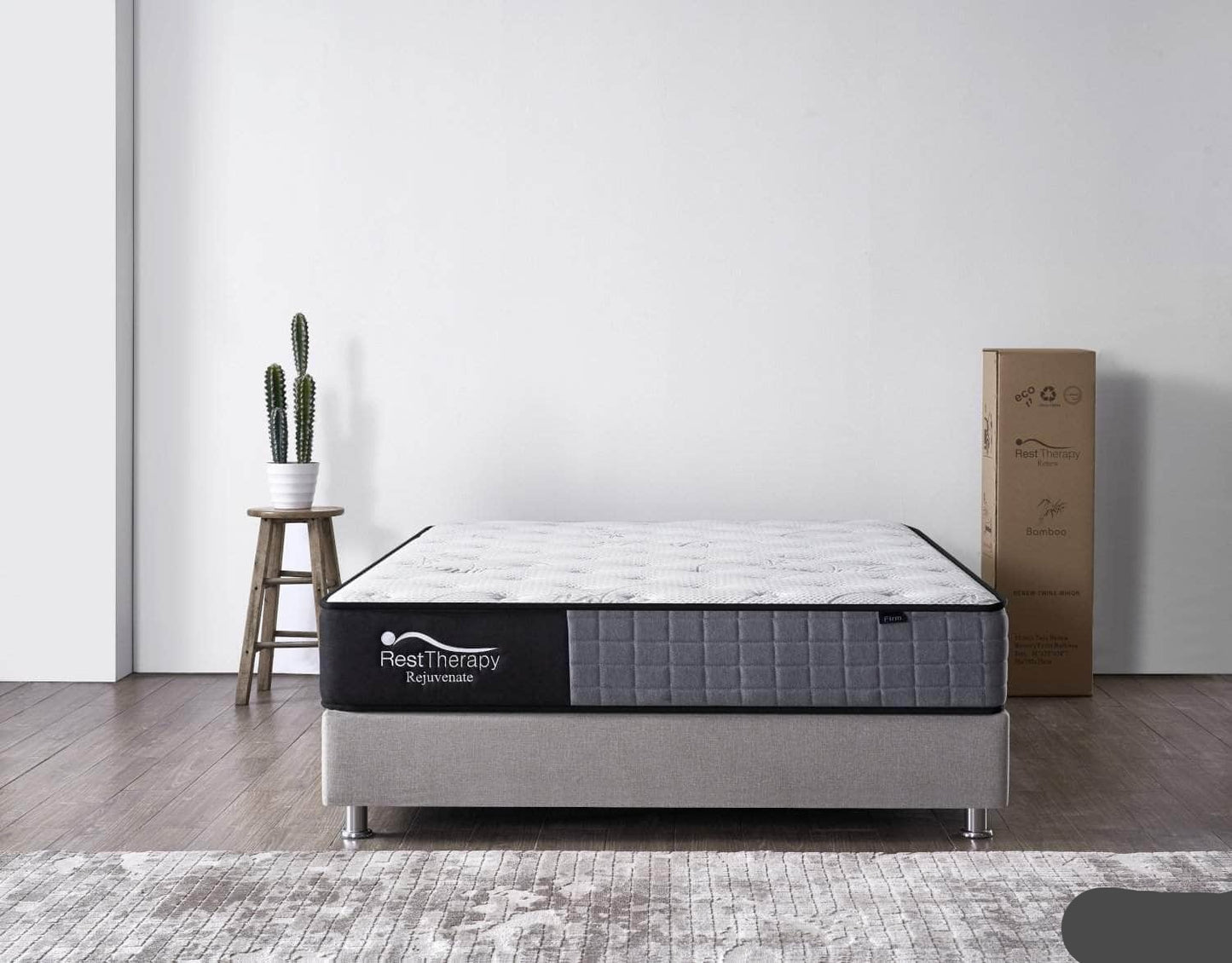 Rest Therapy Mattress 10 Inch Rejuvenate Bamboo Pocket Coil Mattress - Available in 4 Sizes