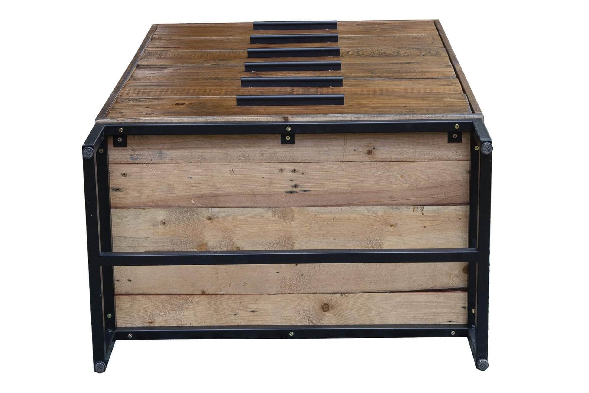 Rustic Classics Drawer Chest Blackcomb Reclaimed Wood and Metal 6 Drawer Chest in Coffee Bean