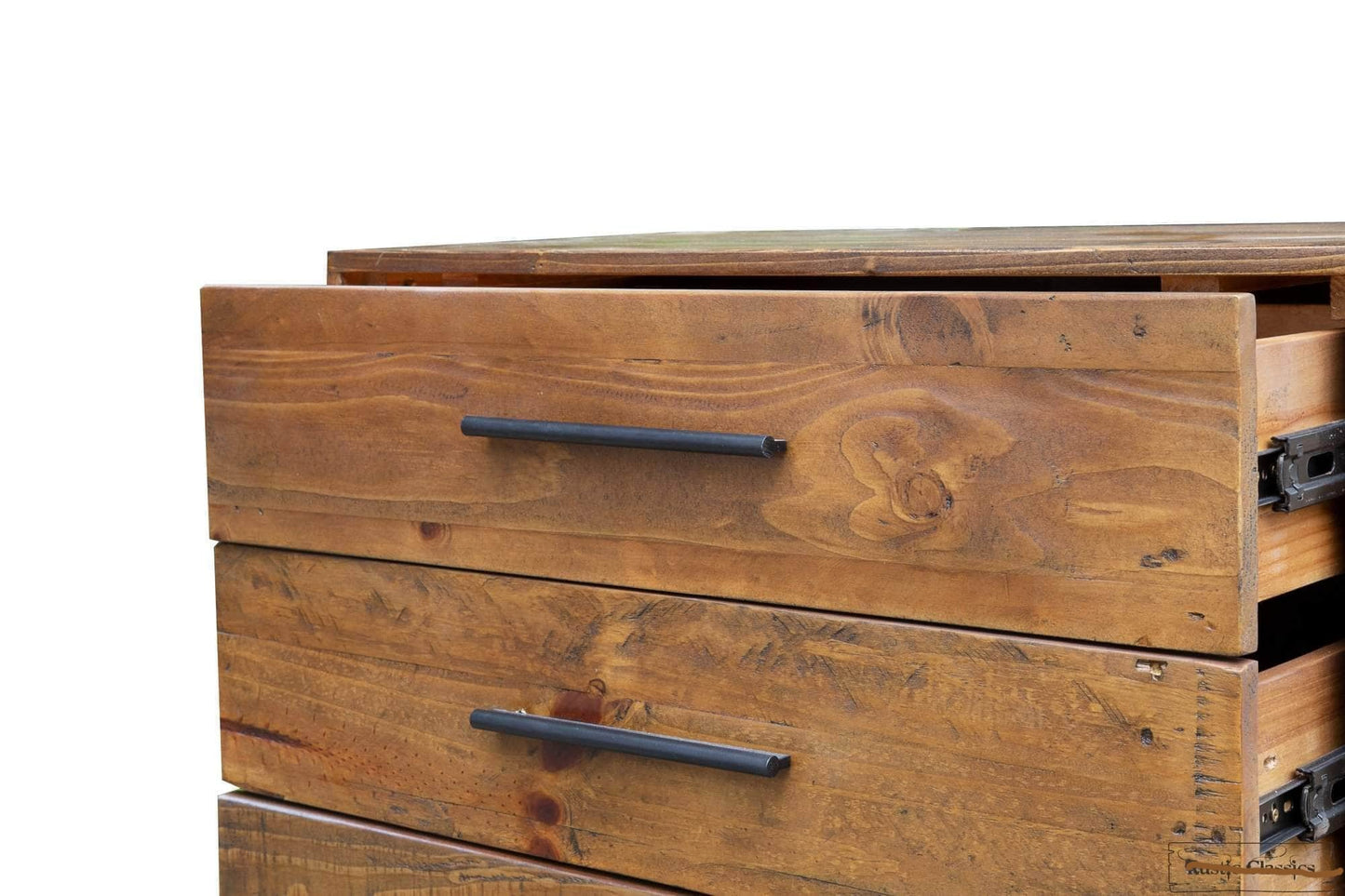 Rustic Classics Drawer Chest Blackcomb Reclaimed Wood and Metal 6 Drawer Chest in Coffee Bean