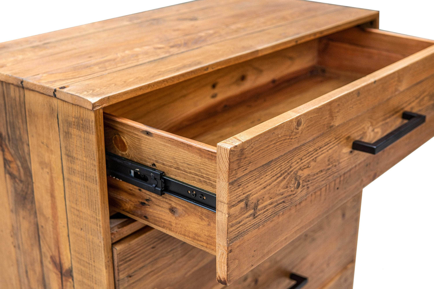 Rustic Classics Drawer Chest Cypress Reclaimed Wood 5 Drawer Chest in Spice