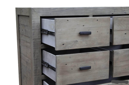 Rustic Classics Drawer Chest Whistler Reclaimed Wood 6 Drawer Chest in Grey