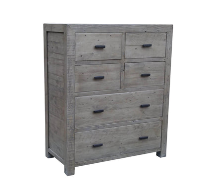 Rustic Classics Drawer Chest Whistler Reclaimed Wood 6 Drawer Chest in Grey