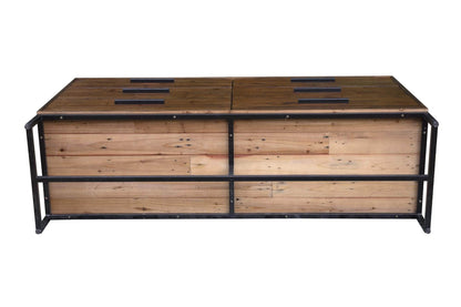 Rustic Classics Dresser Blackcomb Reclaimed Wood and Metal 6 Drawer Dresser in Coffee Bean