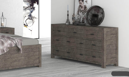 Rustic Classics Dresser Whistler Reclaimed Wood 7 Drawer Dresser in Grey