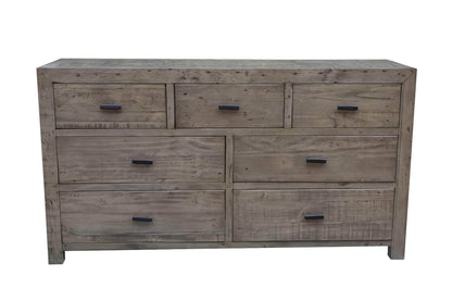 Rustic Classics Dresser Whistler Reclaimed Wood 7 Drawer Dresser in Grey