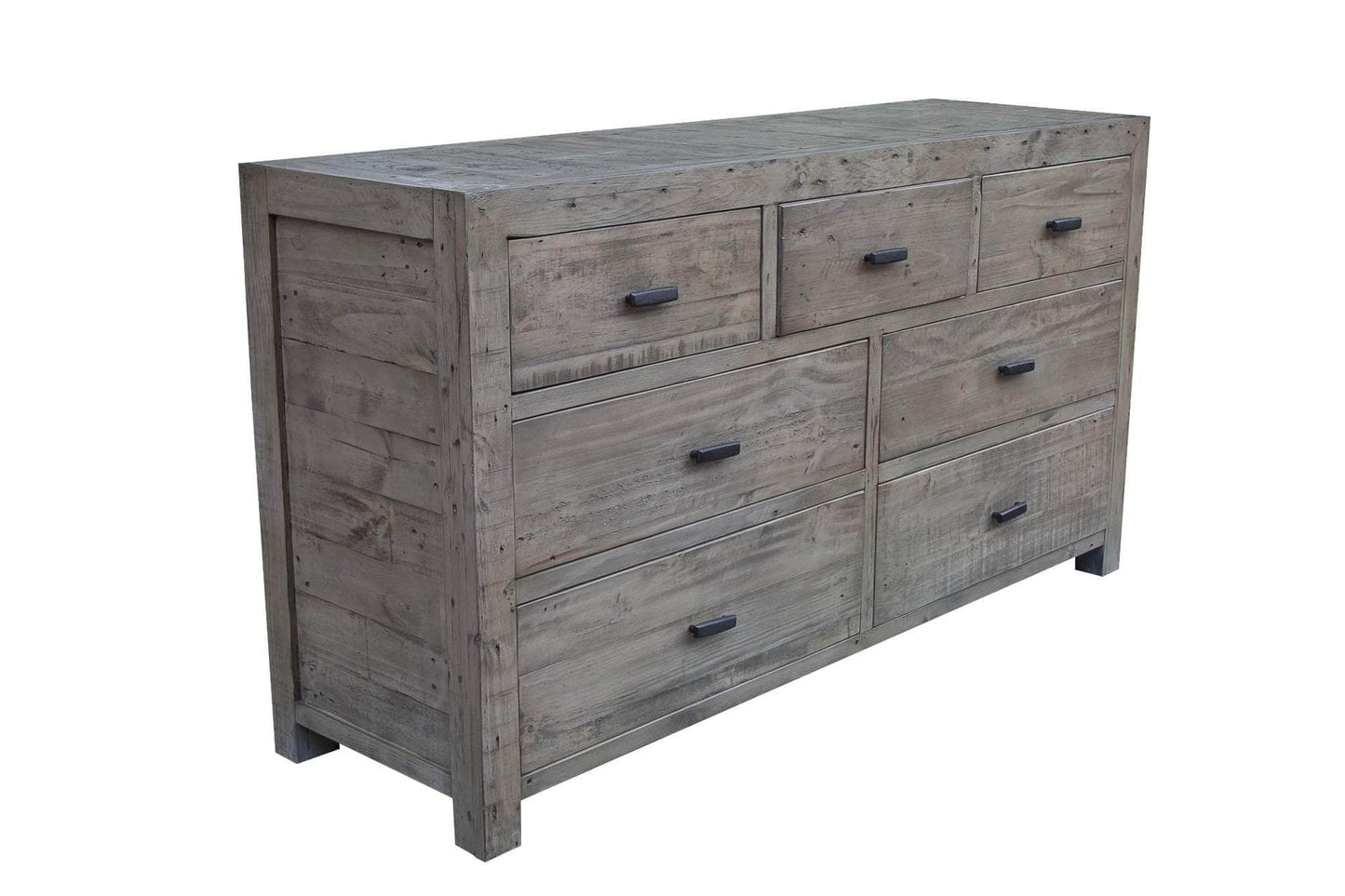 Rustic Classics Dresser Whistler Reclaimed Wood 7 Drawer Dresser in Grey