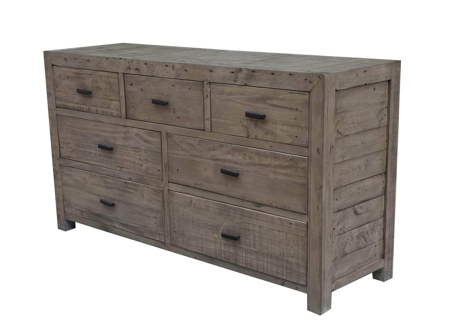 Rustic Classics Dresser Whistler Reclaimed Wood 7 Drawer Dresser in Grey