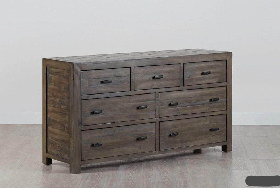 Rustic Classics Dresser Whistler Reclaimed Wood 7 Drawer Dresser in Grey