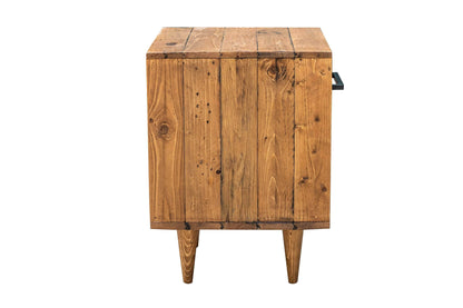 Rustic Classics Nightstand Cypress Reclaimed Wood 1 Drawer Nightstand in Spice