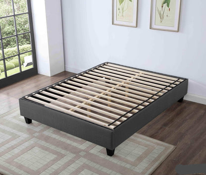 True Contemporary Bed EZ Base Foundation Dark Grey Platform Bed - Available in 4 Sizes