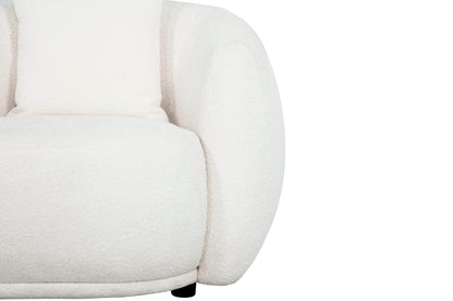 True Contemporary Chair Archibald Chair in Wolly Ivory