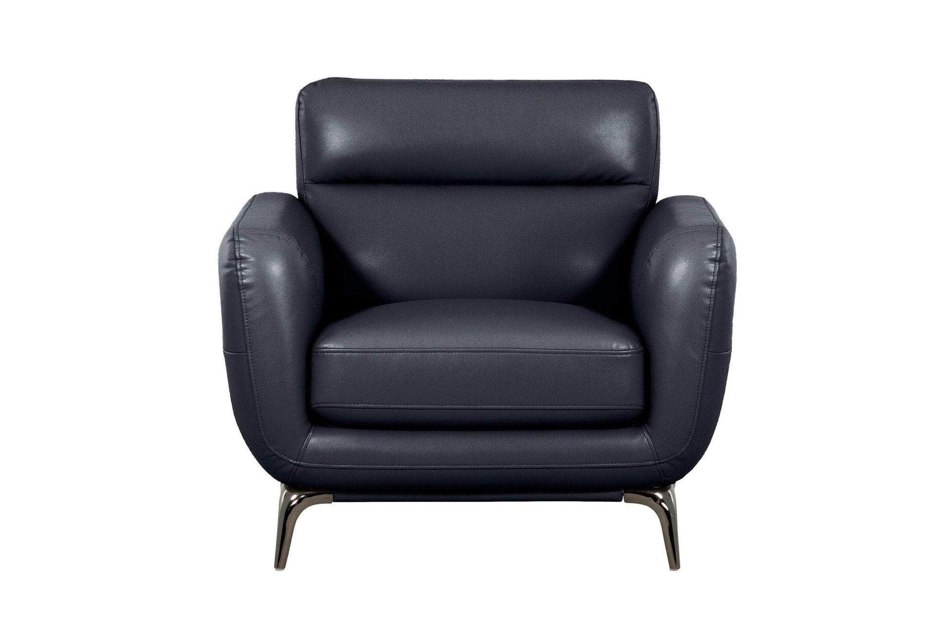 True Contemporary Chair Midnight William Tufted Faux Leather Chair - Available in 2 Colours