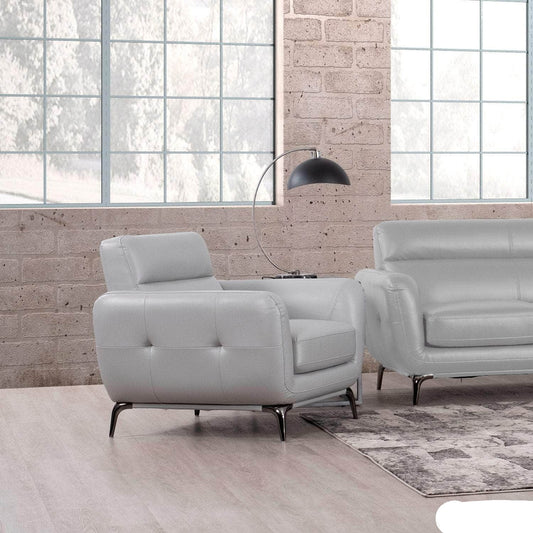 True Contemporary Chair William Tufted Faux Leather Chair - Available in 2 Colours