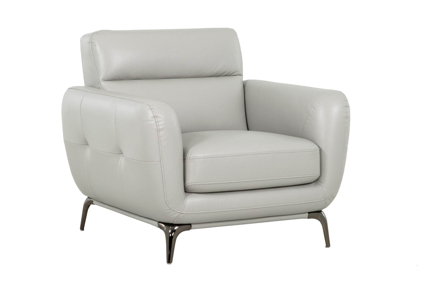 True Contemporary Chair William Tufted Faux Leather Chair - Available in 2 Colours