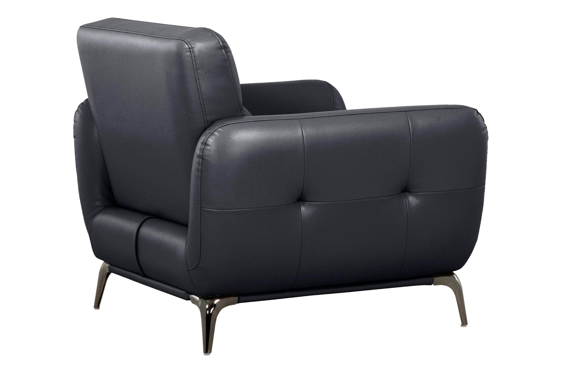 True Contemporary Chair William Tufted Faux Leather Chair - Available in 2 Colours